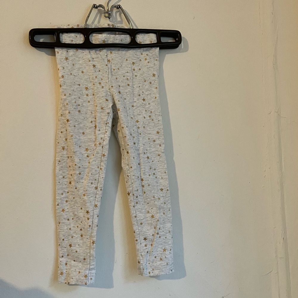Like-new toddler sparkly star leggings